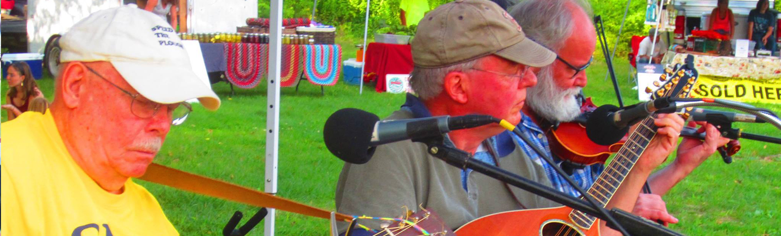 Image of FiddlinBill with his band, Speed The Plough.